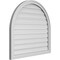Ekena Millwork Round Top Surface Mount PVC Gable Vent: Functional, w/ 2"W x 1-1/2"P Brickmould Frame, 34"W x 32"H GVPRT34X3202SF - alternate 3